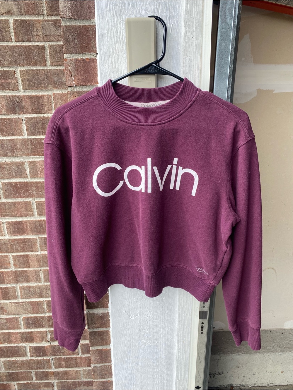 Calvin Klein Plum Logo Crewneck Sweatshirt
